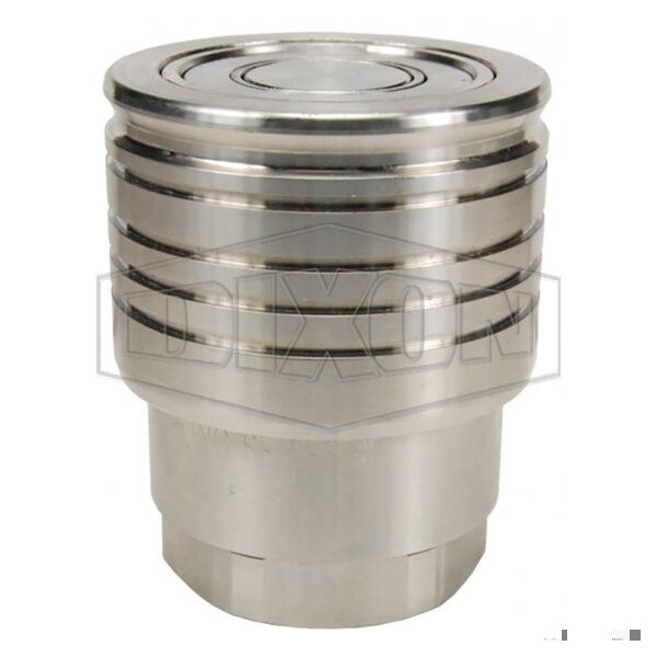 Dixon Snap-Tite by ST Series Interchange Hydraulic Coupling, 1/2-14 Nominal, FNPT, 316 SS 4STF4-SS - main